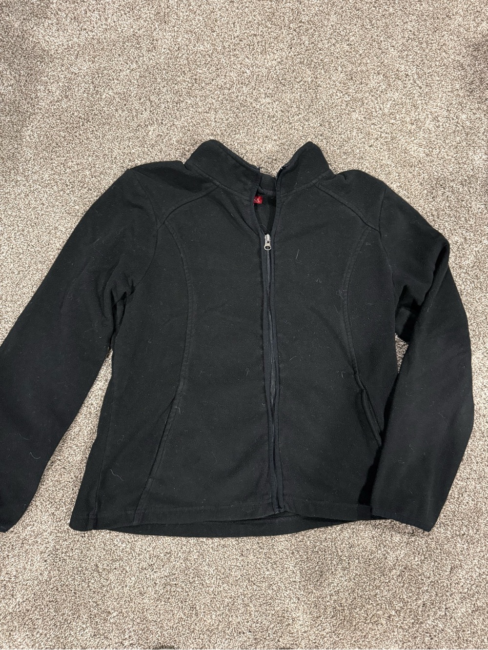 Merona Black Full-Zip Fleece Jacket